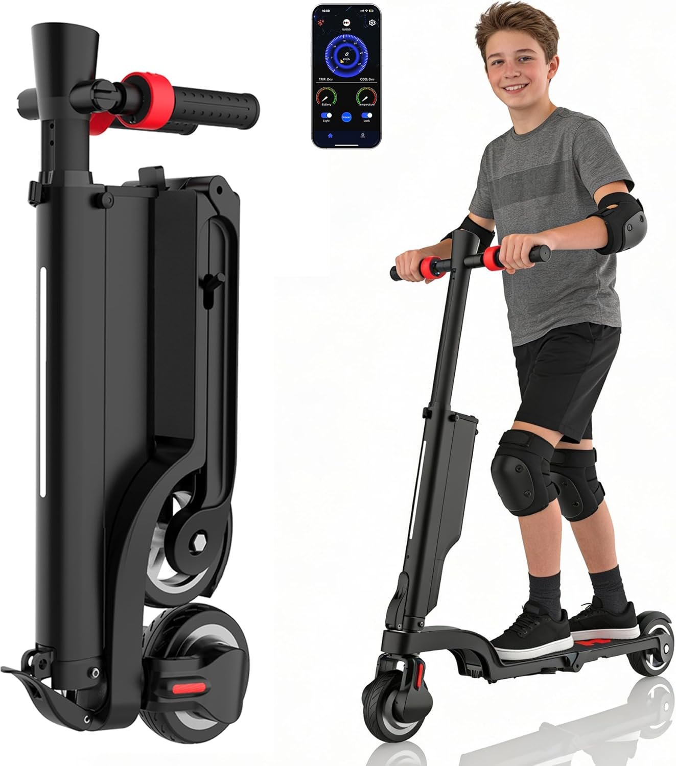 jaecoo x6 electric scooter with removable battery for big kid 12+,16 miles range,350w motor &15.5 mph top speed,double braking,portable triple folding e scooter for commuting outdoor 5.5" solid tires jaecoo x6 electric scooter with removable battery for big kid 12+,16 miles range,350w motor &15.5 mph top speed,double braking,portable triple folding e scooter for commuting outdoor 5.5" solid tires